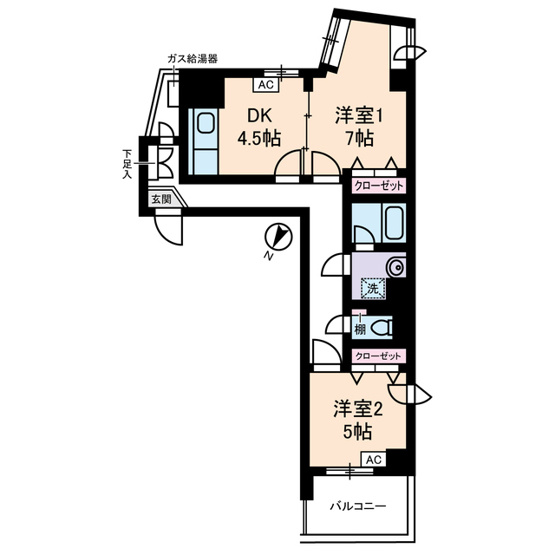 【間取り】 | ソレイユ駒沢