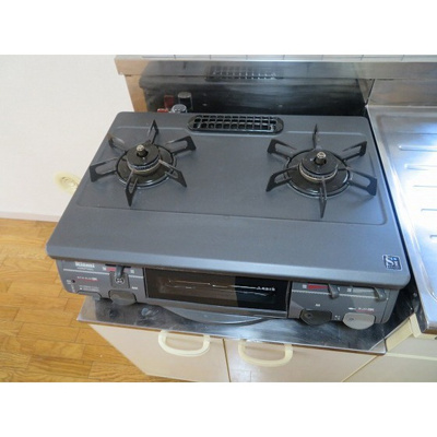 【キッチン】 | 高松ハイム | コンロ2口・グリル付