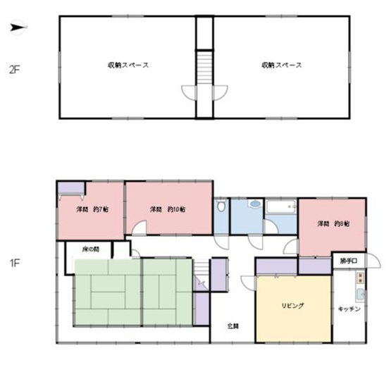 【間取り】 | 東伯郡琴浦町松谷　戸建