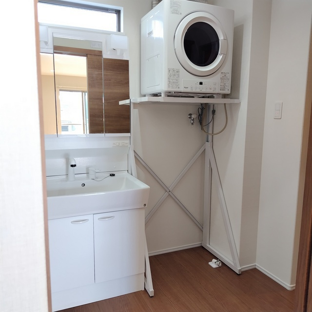 ヴィラフロンティアの洗面所|衣類乾燥機あり