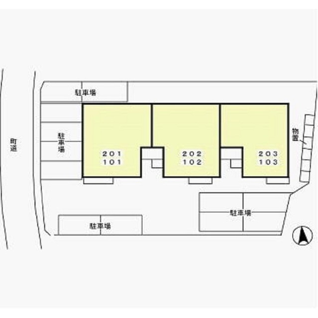 羽島郡笠松町門間のアパートの外観
