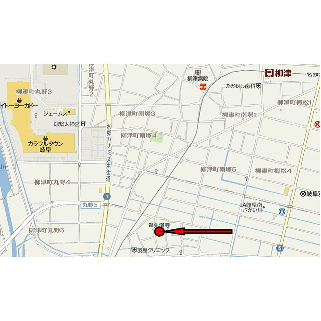 羽島郡笠松町門間のアパートの外観