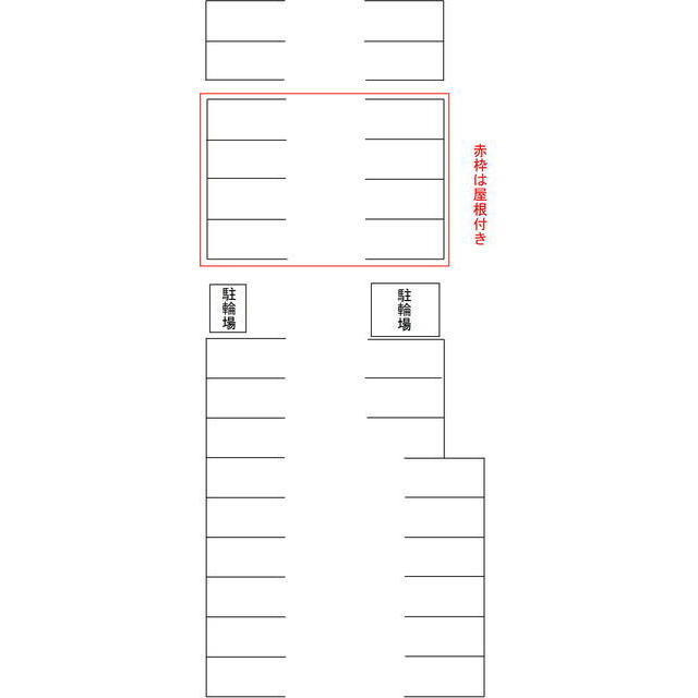 シャルマン平和の駐車場
