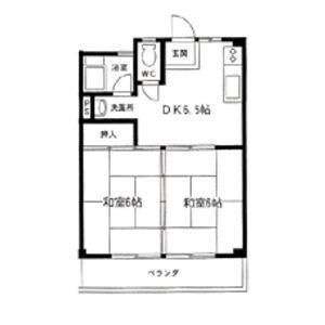 【間取り】 | ドミール服部B棟