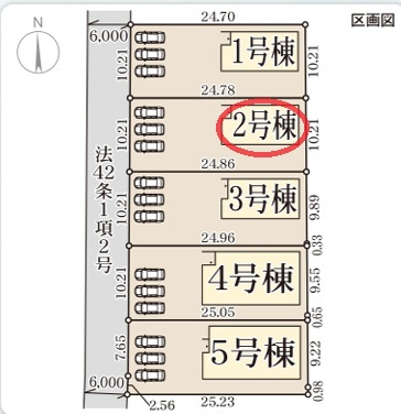 【区画図】 | リーブルガーデン桜井市大豆越７期 | 区画図