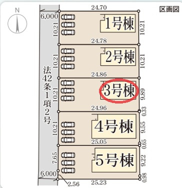 【区画図】 | リーブルガーデン桜井市大豆越７期 | 区画図