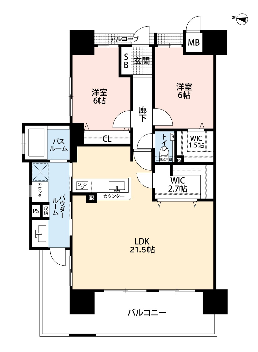 アルファステイツ天神町の間取り