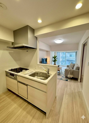 【居間・リビング】 | ホワイティ薬院マンション | 完成予想写真　ＣＧ