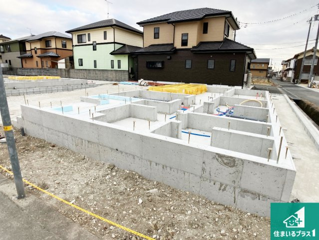 姫路市香寺町広瀬　第2期　新築一戸建ての外観|周辺は落ち着いた街並みの住宅地！子育てがしやすい住環境です！まだ未完成ですが、現地でしかわからない事もございます。是非一度ご覧ください。