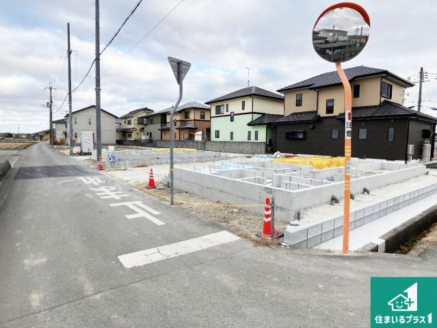 姫路市香寺町広瀬　第2期　新築一戸建ての外観|現在建築中！落ち着いた街並みで新生活を始めることが出来そう！周辺の物件も併せてご紹介させて頂きます！