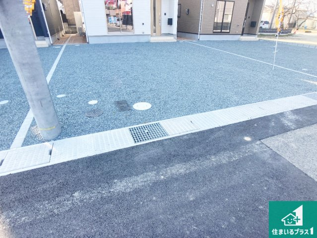 姫路市香寺町広瀬　第1期　新築一戸建ての駐車場|駐車スペース！散水栓があるので、こまめに愛車を洗えます！