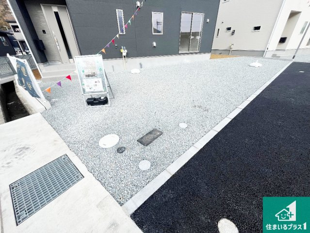 姫路市広畑区西蒲田　第17期　新築一戸建ての駐車場|駐車スペース！散水栓があるので、こまめに愛車を洗えます！