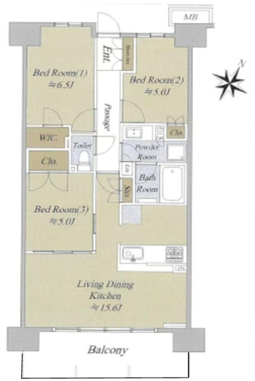 【間取り】 | コスモ小竹向原メユール | １階のお部屋なので、階下に気を使わずに生活できます！