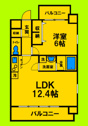 【間取り】 | 1LDKタイプ