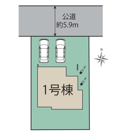 【区画図】 | 福岡市西区横浜2丁目　1号棟（全1棟）【仲介手数料無料・0円】 | 区画図です。