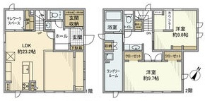 細口戸建の間取り