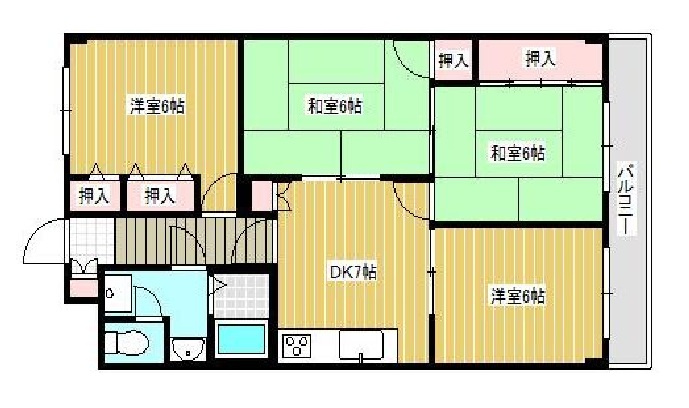 グランドハイツ福島の間取り