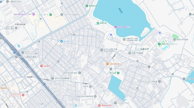 加古川市平岡町新在家　第7期　新築一戸建ての地図