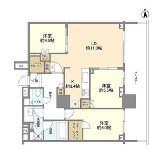 【間取り】 | HARUMI FLAG PARK VILLAGE T棟（晴海フラッグパークヴィレッジ）