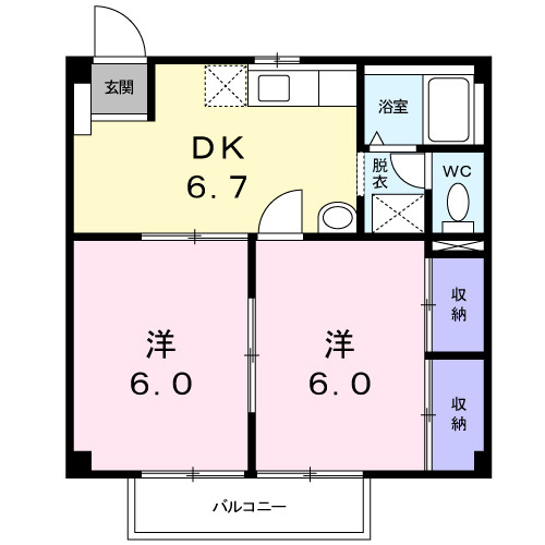 レジデンスＳⅡの間取り