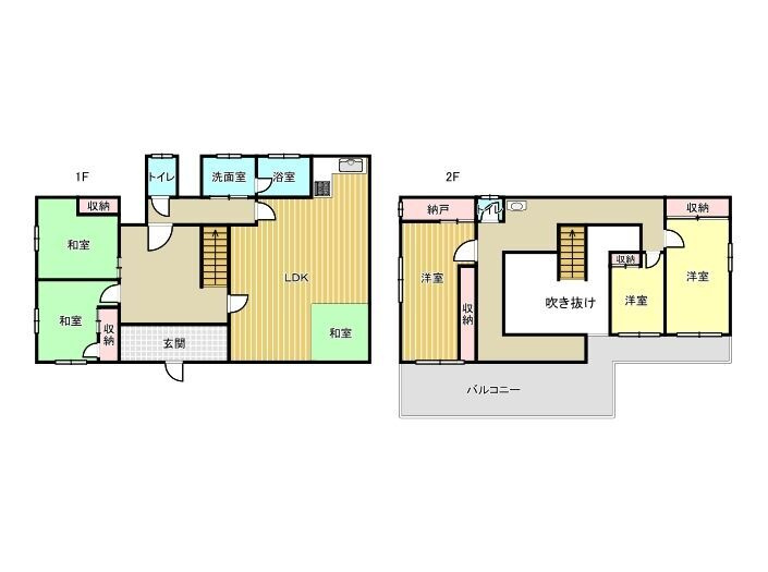 中古戸建　足利市粟谷町の間取り