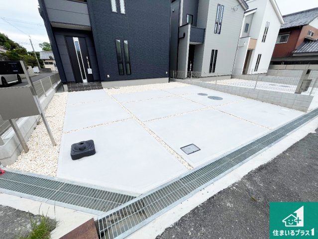 洲本市宇原　新築一戸建ての駐車場|駐車スペース！散水栓があるので、こまめに愛車を洗えます！