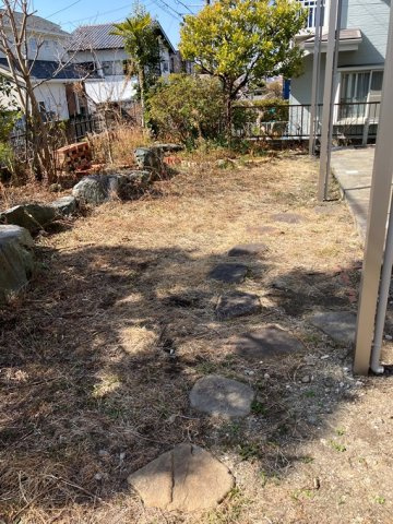 腰越戸建の庭