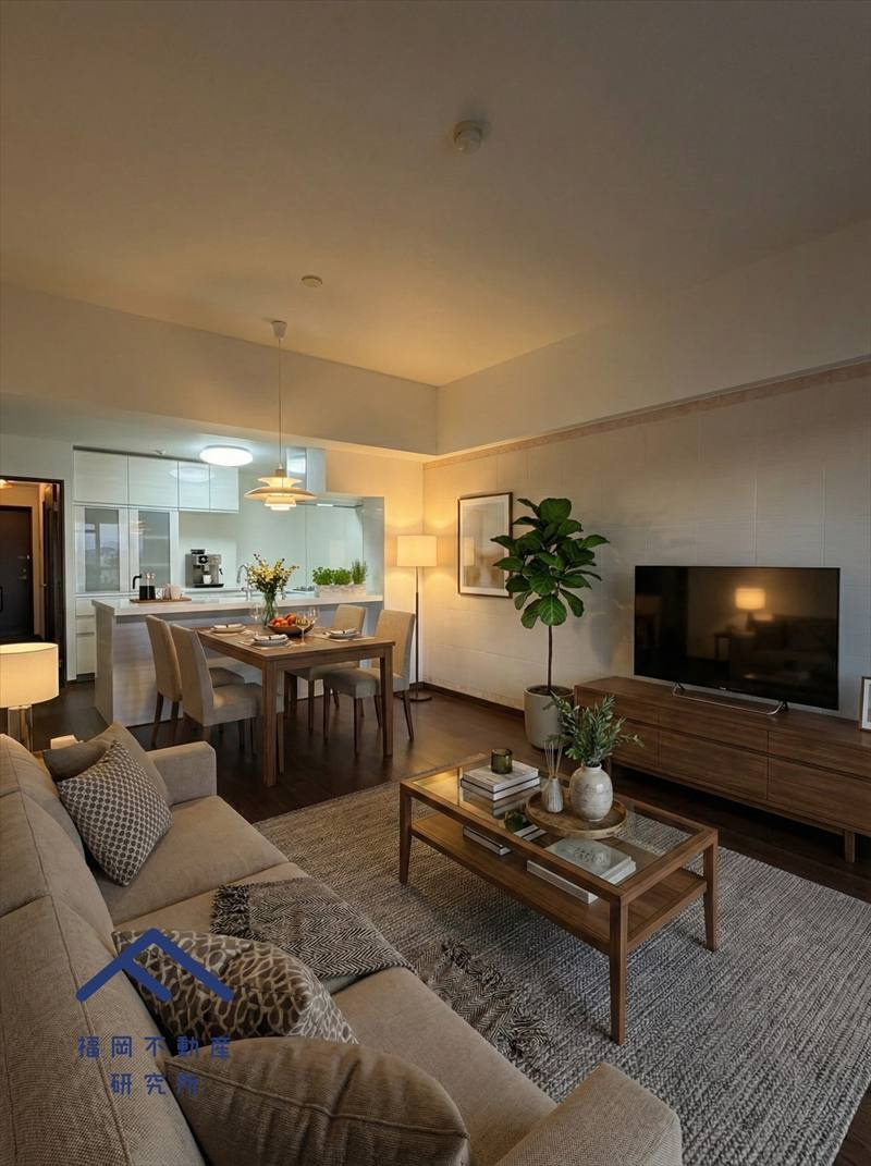 ホワイトパレス姪浜の居間・リビング