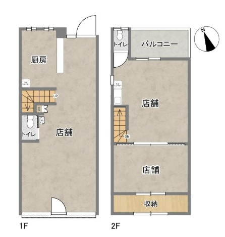 十三東4丁目貸店舗の間取り