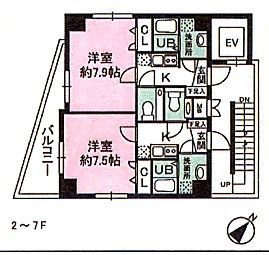 サンセット今川の間取り