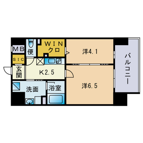 グランバーグ博多の間取り