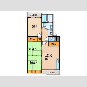 グリーンハイツ桃山の間取り