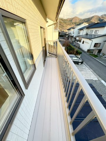 中野市南宮のバルコニー