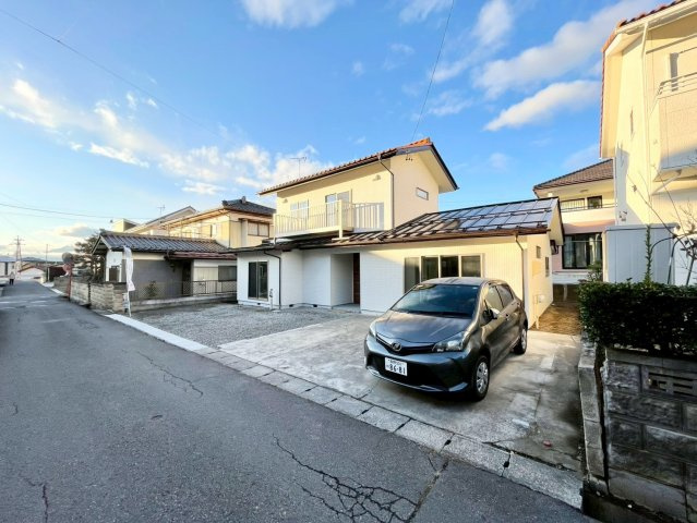 中野市南宮の前面道路含む現地写真