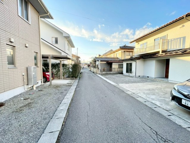 中野市南宮の前面道路含む現地写真