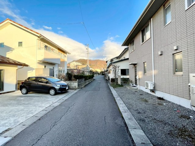 中野市南宮の前面道路含む現地写真