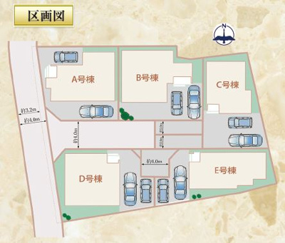 【区画図】 | 静岡市清水区高橋5丁目 9期 新築一戸建て A号棟 | A号棟の区画図です