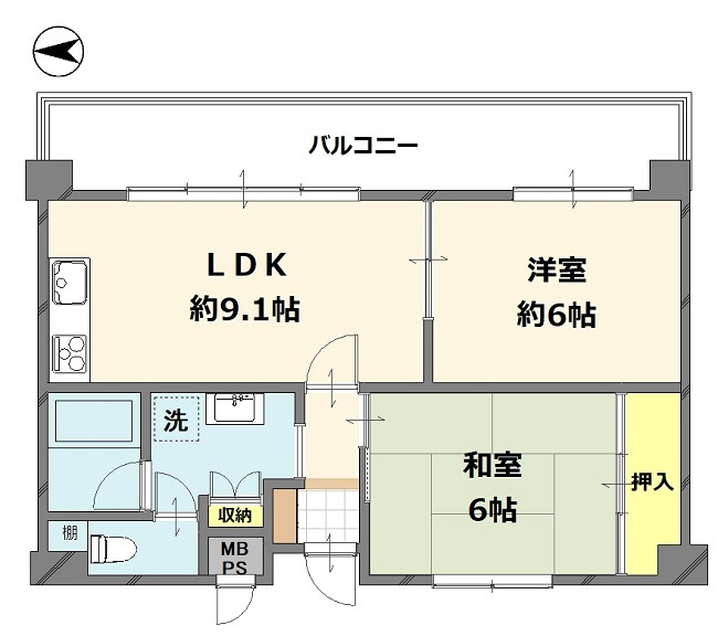 ダイアパレス新石切の間取り