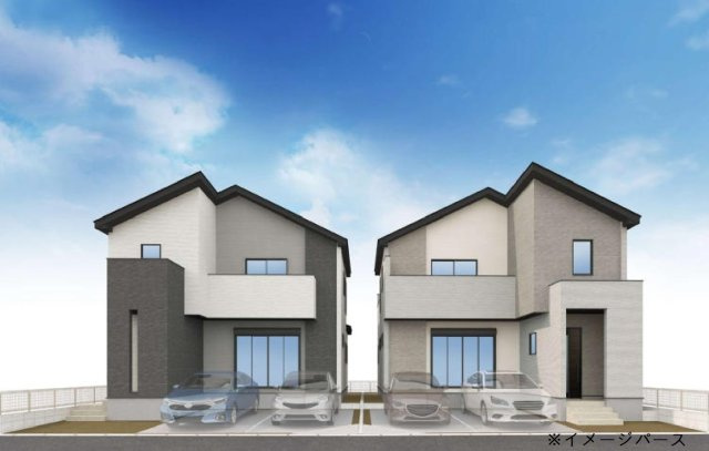新築一戸建て　所沢市青葉台の外観パース|イメージパースです