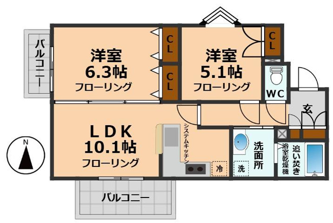 【間取り】 | KDXレジデンス杉並方南町