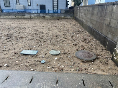 【外観】 | 秋田市将軍野東四丁目　土地 | 上水道（引込20㎜）、下水道が敷地内に引込みされています！