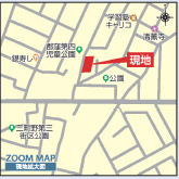 ブルーミングガーデン／合志市須屋15期／1号棟の地図