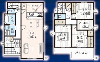 【間取り】 | 蓮田市黒浜　新築分譲住宅