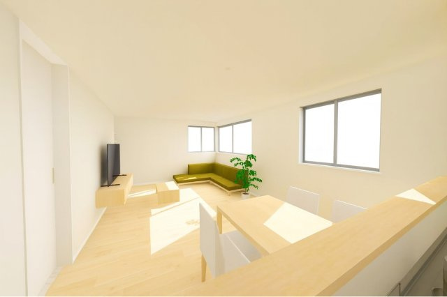 中央区長潟1丁目A棟　新築戸建の完成予想図