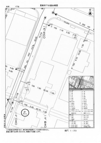 見附市本所1丁目　土地建物の地図