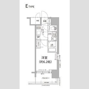 エスリード難波ザ・プレミアの間取り