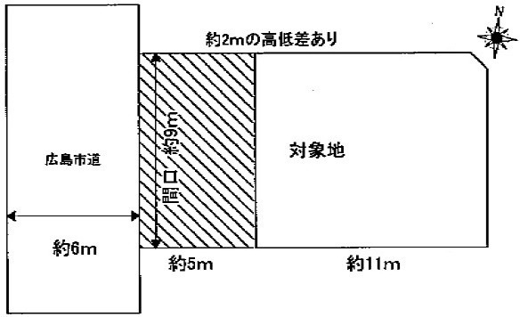東区牛田早稲田3丁目　の土地図
