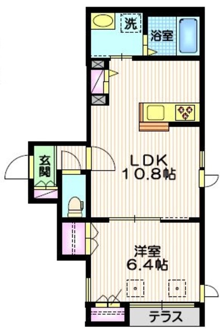 Rosy Residence Shirokaneの間取り|★角部屋２面採光★