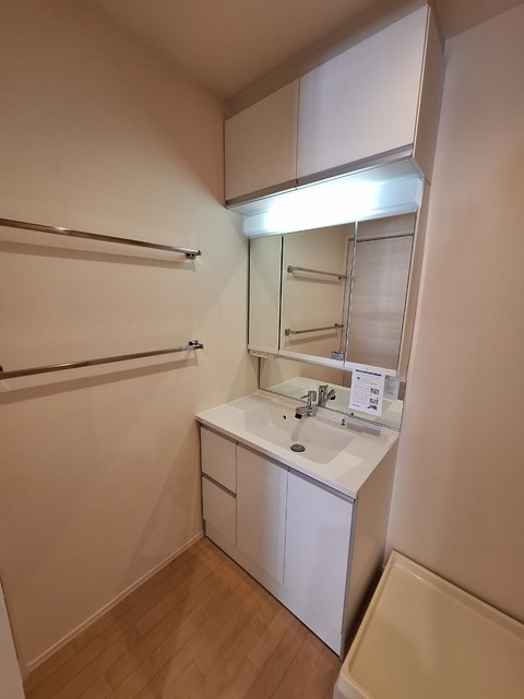 Rosy Residence Shirokaneの洗面所|★三面鏡の独立洗面台★