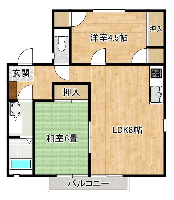 プロヴァンスⅡの間取り